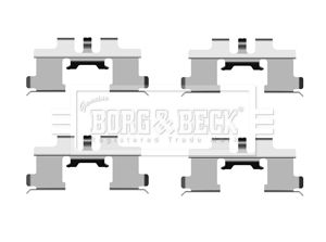 BORG & BECK Комплектующие, колодки дискового тормоза BBK1372